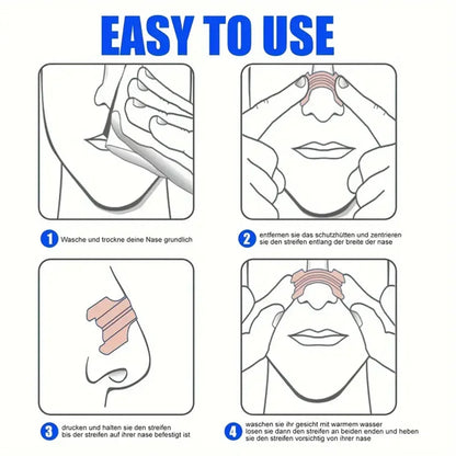 Anti Snoring Strips & Breathing Nasal Strips Easier Breath Stop Snoring Nose Patch Good Sleeping Patch Sleep Aid Device Health C
