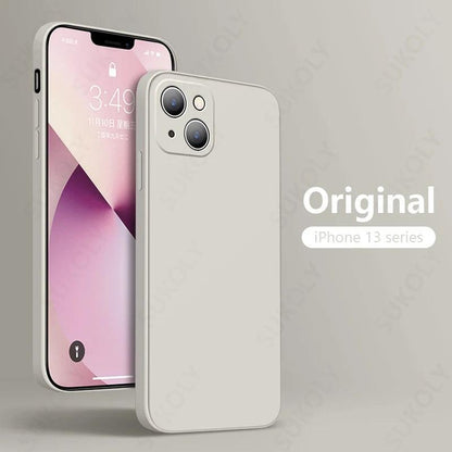 Luxury Liquid Silicone Case for iPhone Full Protection Series