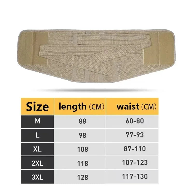 Breathable Lumbar Support Belt for Men & Women, Back Brace Immediate Relief from Back Pain, Herniated Disc, Sciatica, Scoliosis