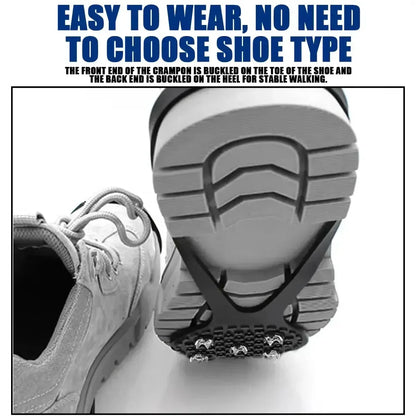 5‑Stud Anti‑Slip Ice Crampons Snow Grips For Shoes - Urbizia