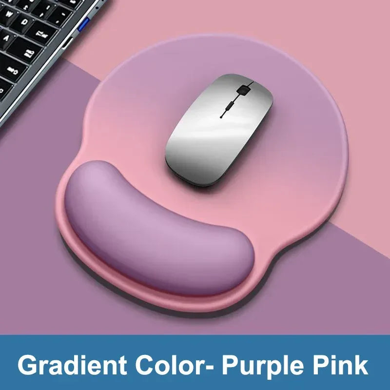 Gradient color mouse pad comfortable wrist rest non-slip mouse pad soft mouse pad wrist rest computer desktop silicone mouse pad - Urbizia