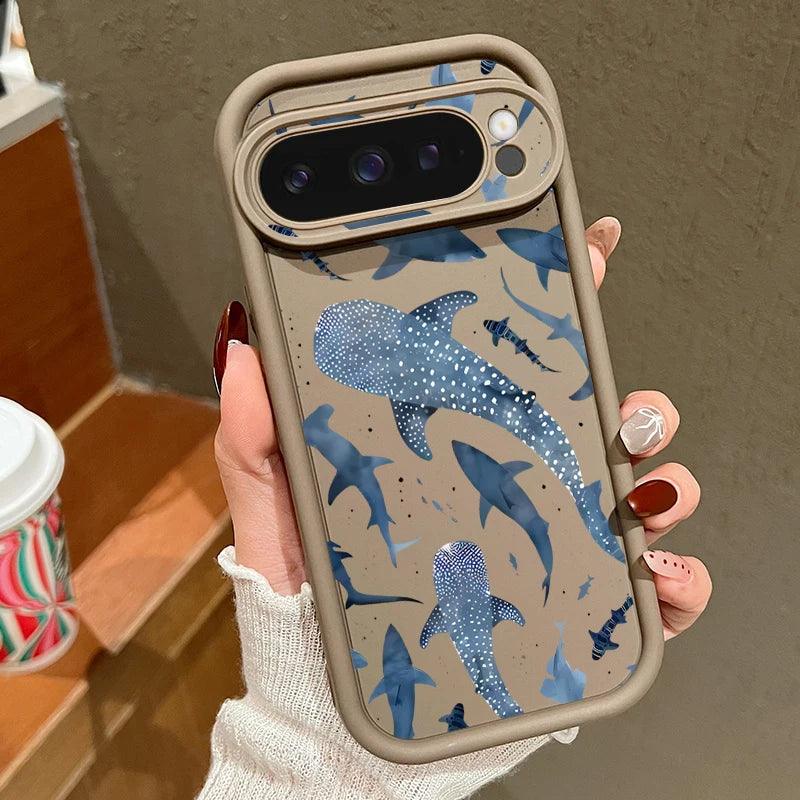 Whale Pattern TPU Case for Google Pixel Series
