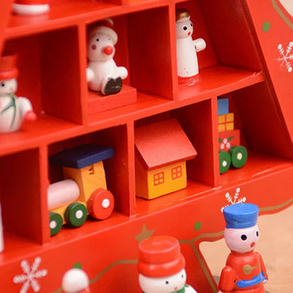 Wooden Christmas Tree – 3D Desktop Ornament