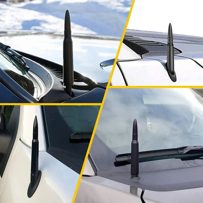 14cm Car Roof Antenna Bullet Radio Whip Aerial Antenna Pole AM/FM Radio Car Pole Universal with Screws Car Antenna Mini Short - Urbizia