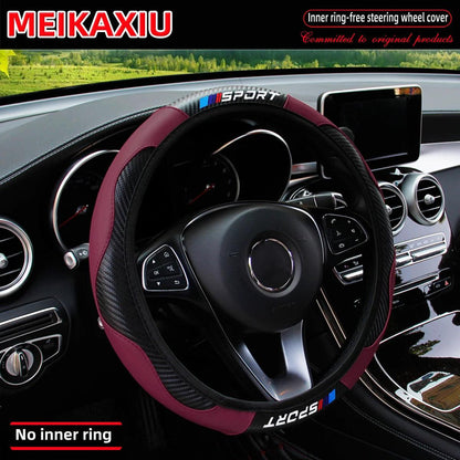 All-Season Carbon Fiber Sport Steering Wheel Cover