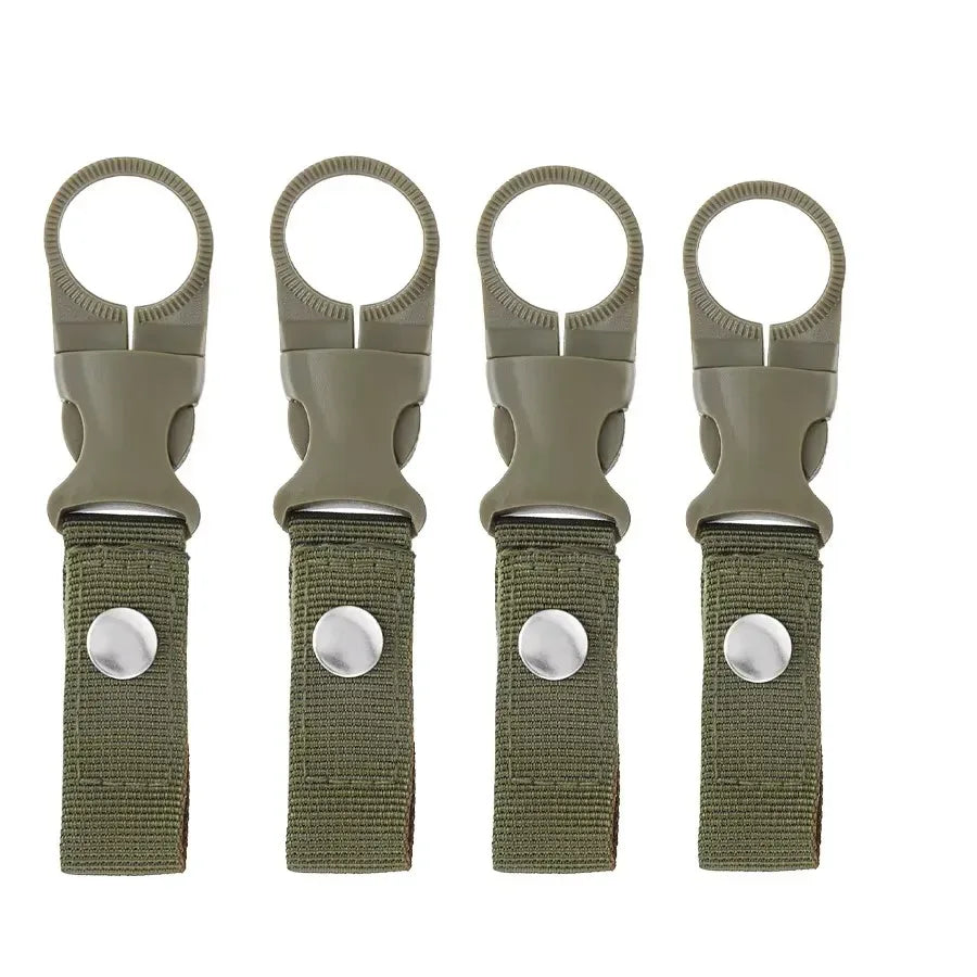 Webbing Buckle Hook Water Bottle Holder Clip Outdoor Nylon EDC Climb Carabiner Belt Backpack Hanger Camp Carabiner Belt Clip