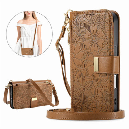 PU Leather Zipper Crossbody Flip Wallet Card Slot Phone Case For Samsung Galaxy S26 Plus S26 Pro S26 Ultra A57 Wrist Strap Cover