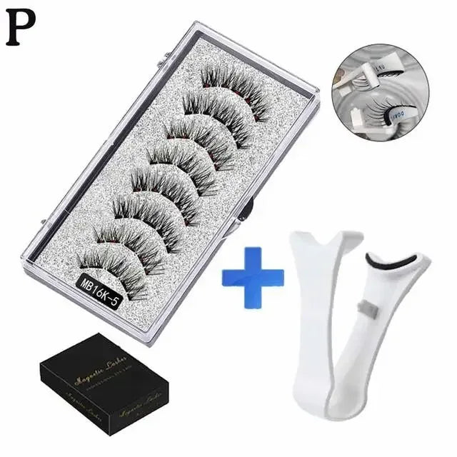 3D Magnetic Eyelashes Kit with Tweezers - Urbizia