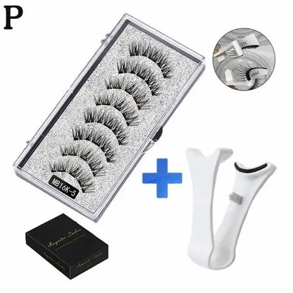 3D Magnetic Eyelashes Kit with Tweezers - Urbizia