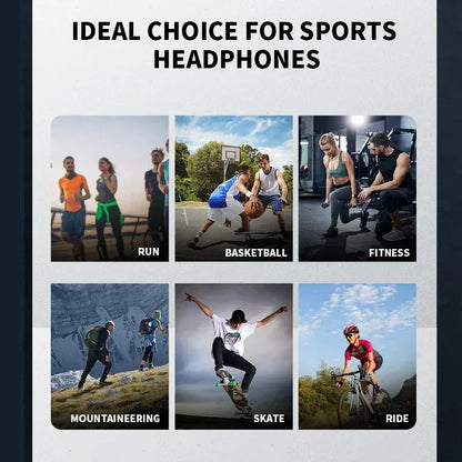 2025 True Bone Conduction Earphones Bluetooth 5.3 Sports Wireless Headphones Ear Hook Waterproof Headset for Running Driving - Urbizia