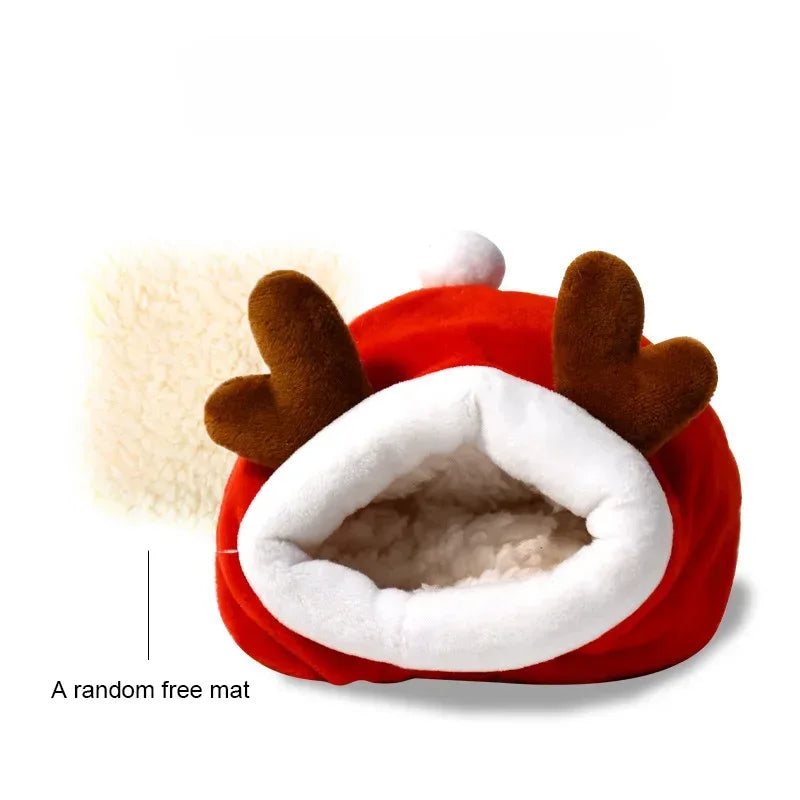 Hamster Cotton Nest Pet Warm Winter Supplies Winter Sleeping Bag House Small Fossa Gold Silk Bear House Mouse Nest Sleeping Bag - Urbizia
