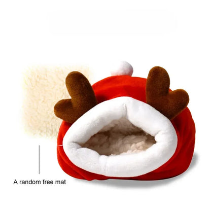 Hamster Cotton Nest Pet Warm Winter Supplies Winter Sleeping Bag House Small Fossa Gold Silk Bear House Mouse Nest Sleeping Bag - Urbizia