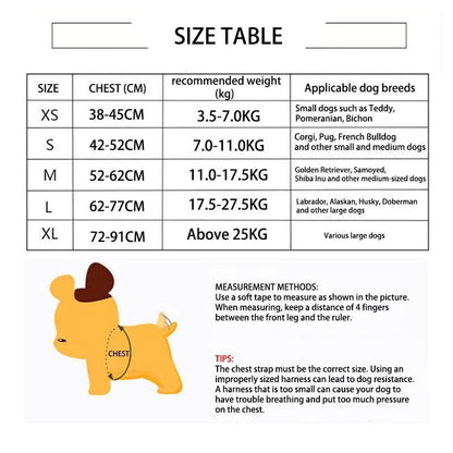 Dog Harness Quick Release Vest Pet Puppy Harness Nylon Material Breathable Pet Harness for Dog Adjustable Pet Outdoor Harness