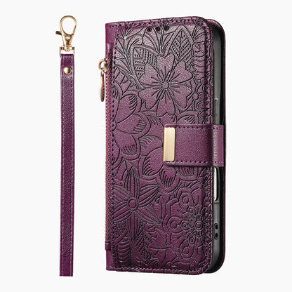 PU Leather Zipper Crossbody Flip Wallet Card Slot Phone Case For Samsung Galaxy S26 Plus S26 Pro S26 Ultra A57 Wrist Strap Cover
