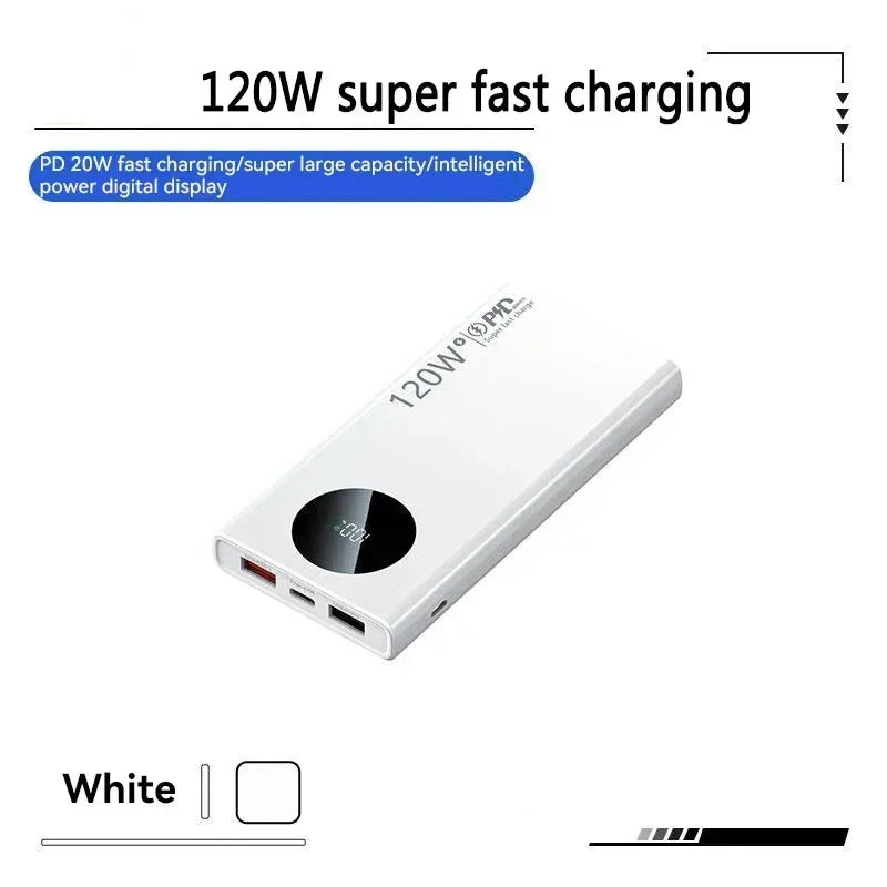 80000mAh 120W Super Fast Charging Power Bank Portable