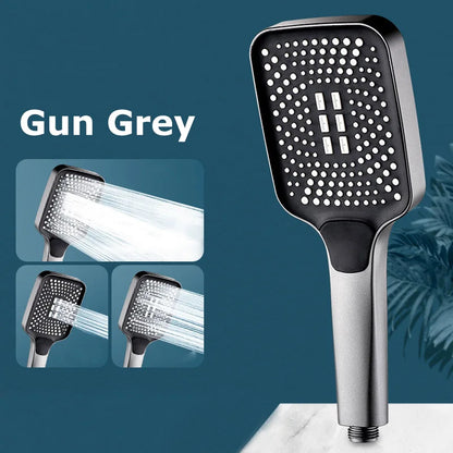 New Large Size High Pressure Overhead Rain Shower Head Large Flow Booster Rain Shower Head 360° Rotation Water Saving