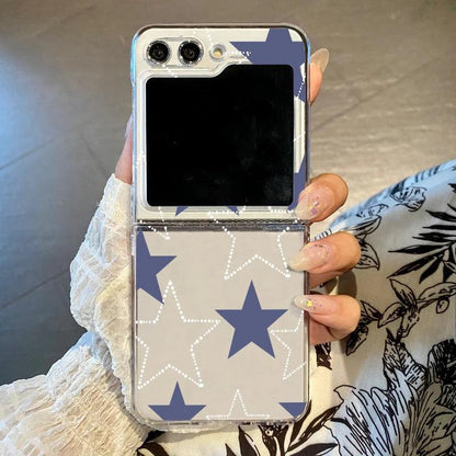 Transparent Star Folding Case for Samsung Galaxy Z Flip Series