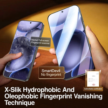 SmartDevil Dust-free Cabin Tempered Glass Film for OPPO Find X9 Pro X8s HD Screen Protector for Oppo find X8 Anti-fingerprint