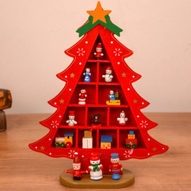 Wooden Christmas Tree – 3D Desktop Ornament