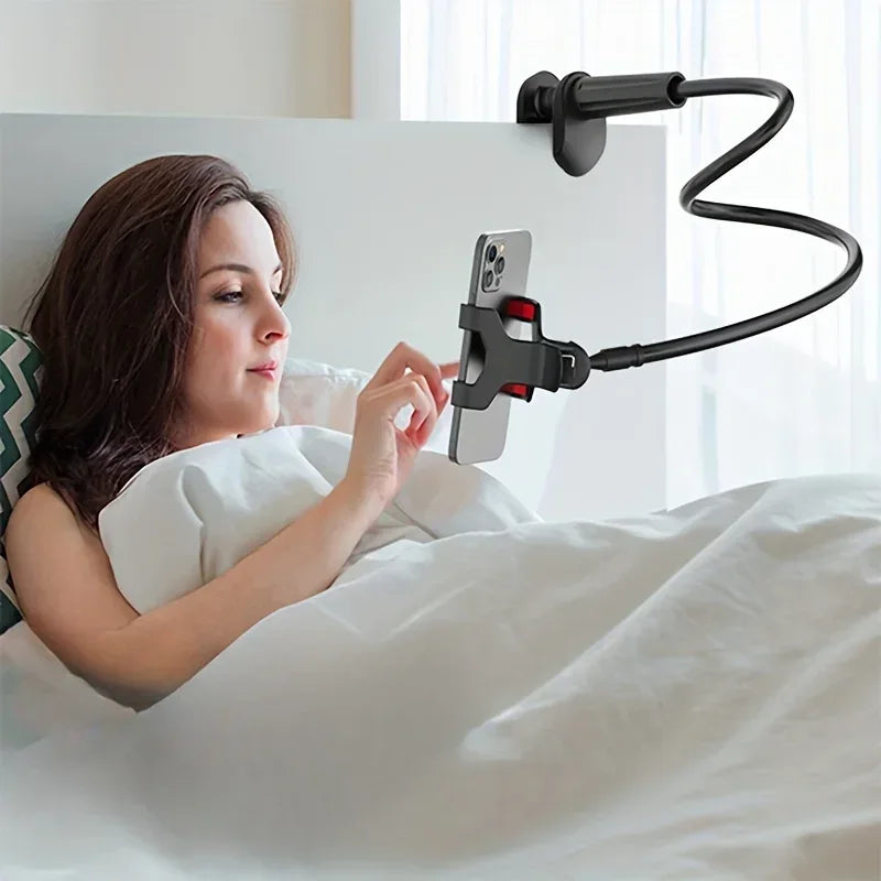Lazy Bedside Flexible Phone Holder – Gooseneck Clamp Stand - Urbizia