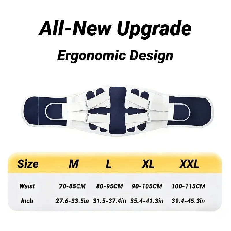 Back Brace Support Belt For Lower Pain Relief Adjustable Men Women Waist Lumbar Sciatica Scoliosis Herniated Disc Corset Posture