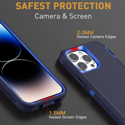 3-in-1 Heavy Duty Shockproof iPhone Case – iPhone 6 to 16 Pro Max