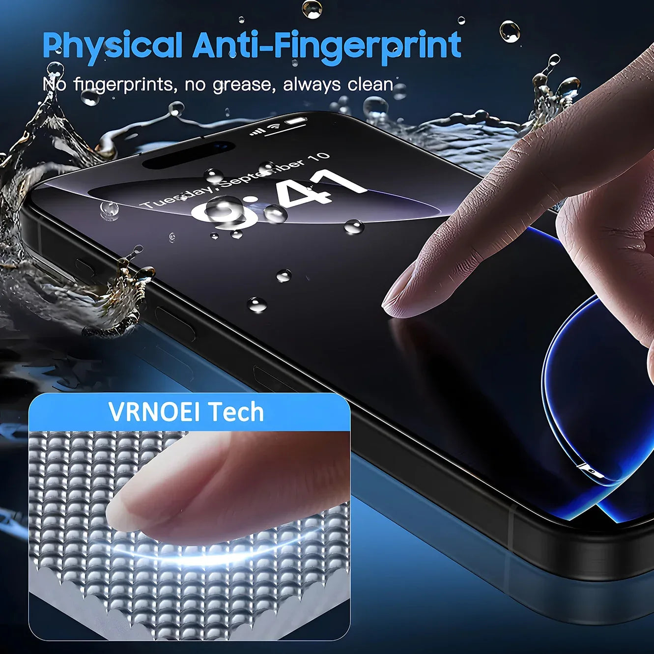 Anti-Spy Privacy Tempered Glass iPhone Dust-Free Install