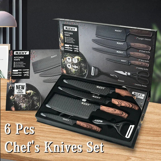 MDHAND 6-Piece Stainless Steel Kitchen Knife Set