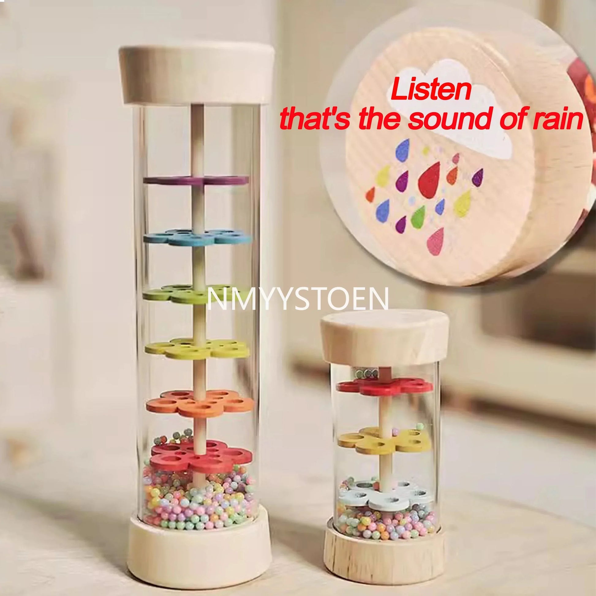 Early Learning Rain Sound Simulator Toy for Babies - Urbizia