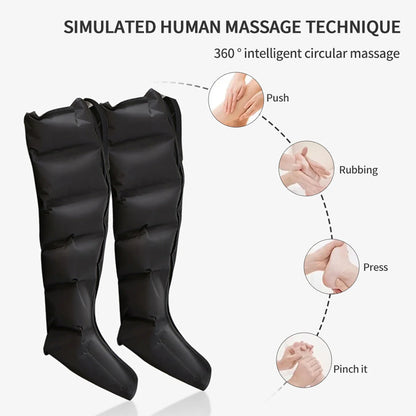 Air Compression Leg Massager Boots for Circulation Relief