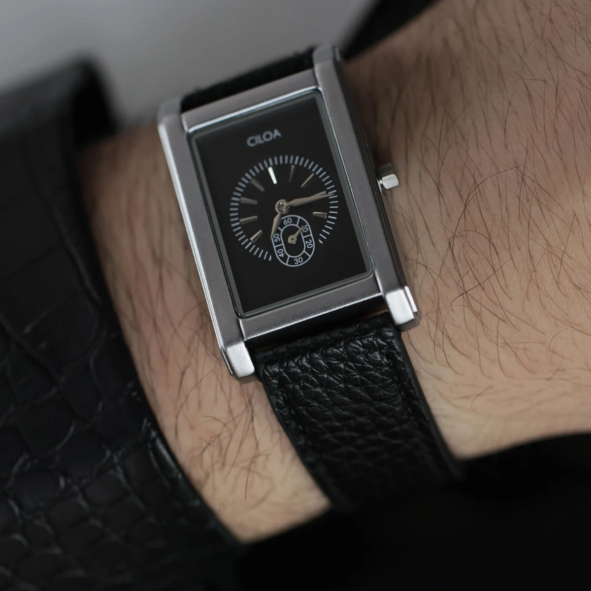 CILOAtank square high quality watch men's brand genuine gift retro business men's 2025 new waterproof light luxury men's watch