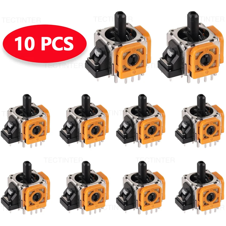 10PCS 3D Analog Joystick ThumbStick For PS5/PS4/Nintendo Switch Pro Controller Replacement Repair Parts Kit Game Accessories