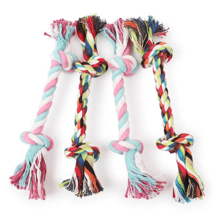 Double Knot Cotton Rope Chew Toy for Dogs and Cats