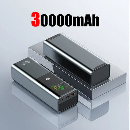 50000mAh Portable Color Screen Power Bank Supports PD100W Bidirectional Fast Charging Suitable For IPhone Laptop Samsung Xiaomi