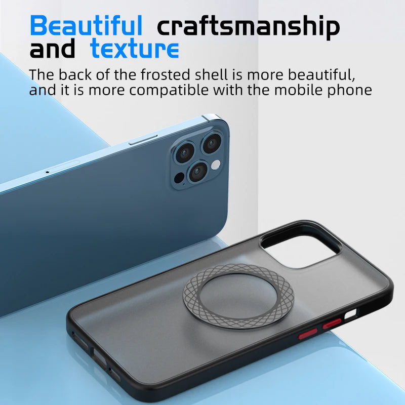 Magnetic Plate Ring For Magsafe Wireless Charger Iron Sheet Sticker Magnet Car Phone Holder For iPhone 14 13 12 Xiaomi