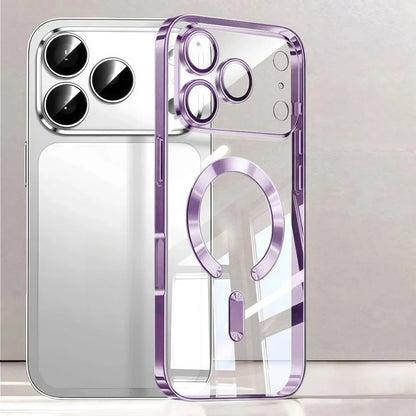 Luxury for MagSafe Magnetic Plating Phone Case for iPhone 17 Pro Max 17 Pro Bumper Case for iPhone 17 Pro Max 17 Air Clear Cover