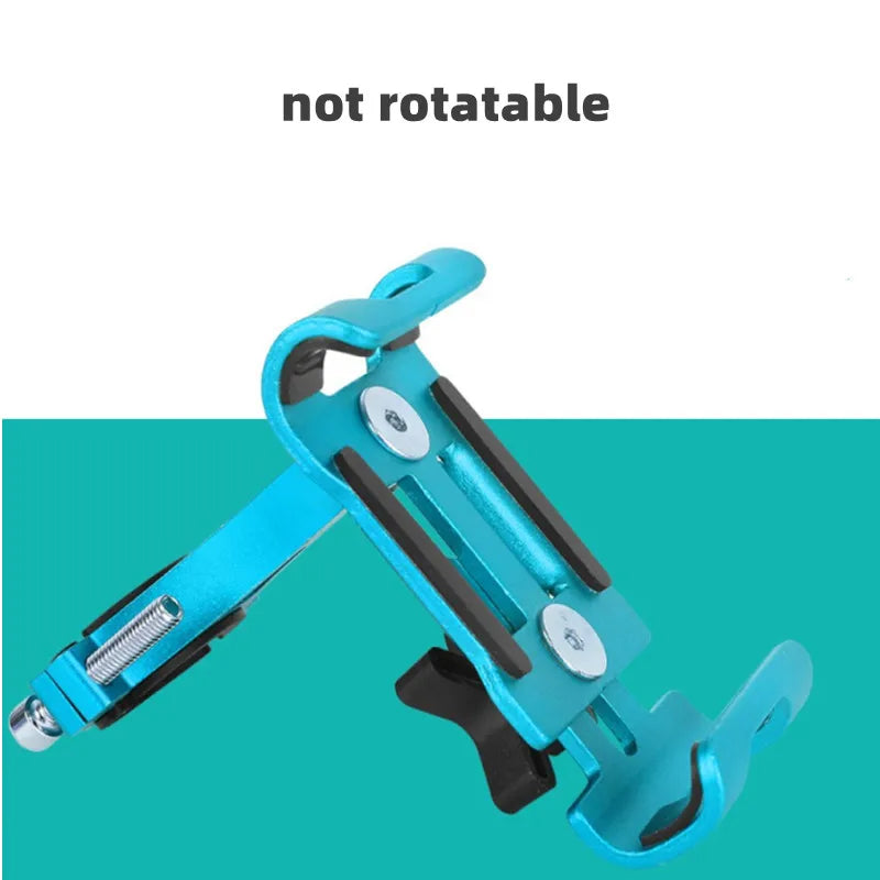 Motorcycle Bicycle Phone Holder Aluminum Alloy 360 Rotate Anti-slip Bracket Support GPS Clip Bike Phone Stand for iPhone Xiaomi