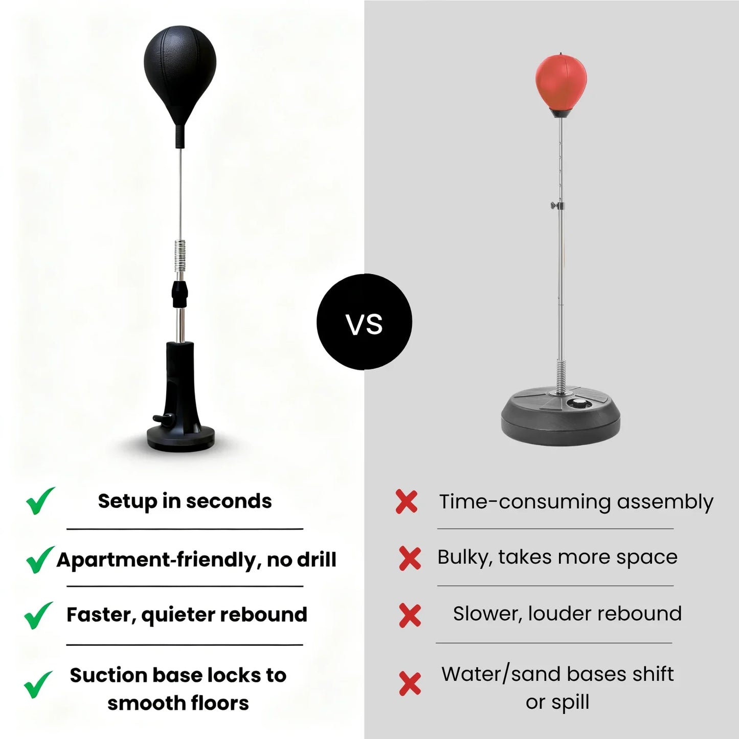 New Premium Punching Bag, Cobra Bag for Boxing Agility Training Home Fitness Equipment Thickened Rod Reflex Bag Family Best Gift