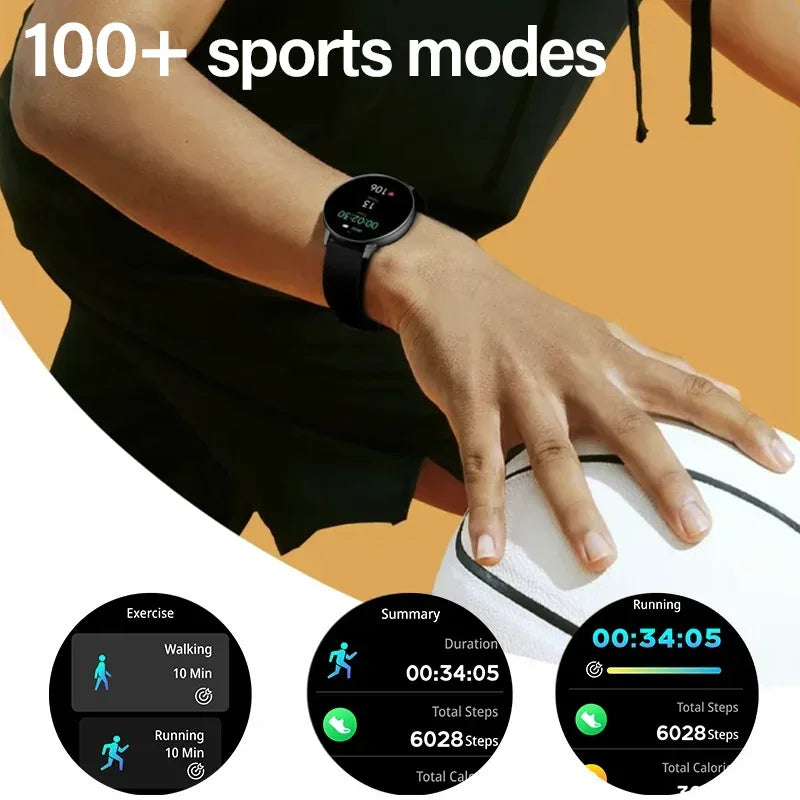 LXASFIT 2025 New Smart Watch Heart Rate Sleep Health Monitor Bluetooth Talk Ladies Sport Smart Watch for Android IOS - Urbizia