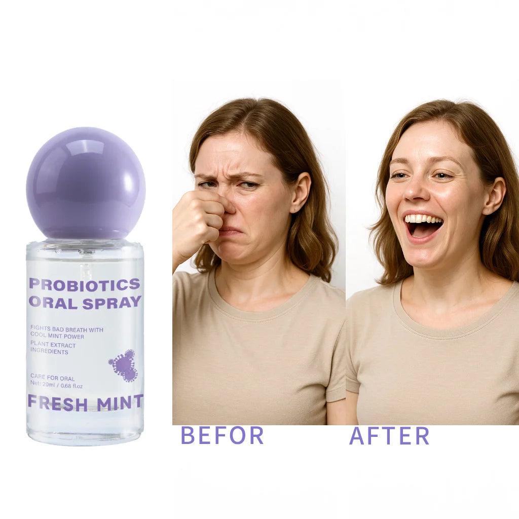 Long Lasting Fresh Mint Oral Spray Portable Mouth Breath Freshener for Adults Freshness Oral Care Products 20ML