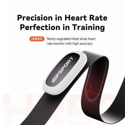 iGPSPORT HR50 Chest Heart Rate Monitor M80 Bike Mount Cadence Sensor Speed Sensor Running Sport Bluetooth ANT+
