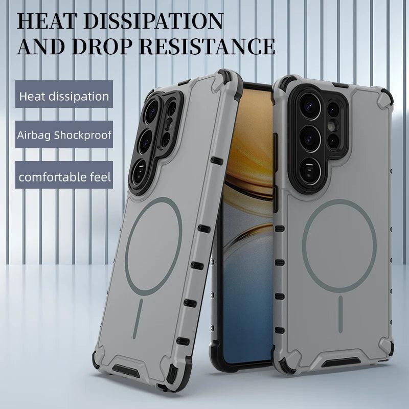 Anti-Slip Magnetic Bumper Armor Case for Samsung Galaxy Series