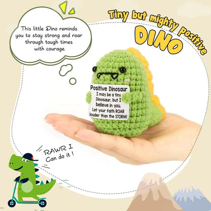Positive Energy Crochet Doll Pocket Hug Handmade Knitted Plush Potato Plant Avocado Bee Turtle Duck Funny Emotional Support Gift - Urbizia