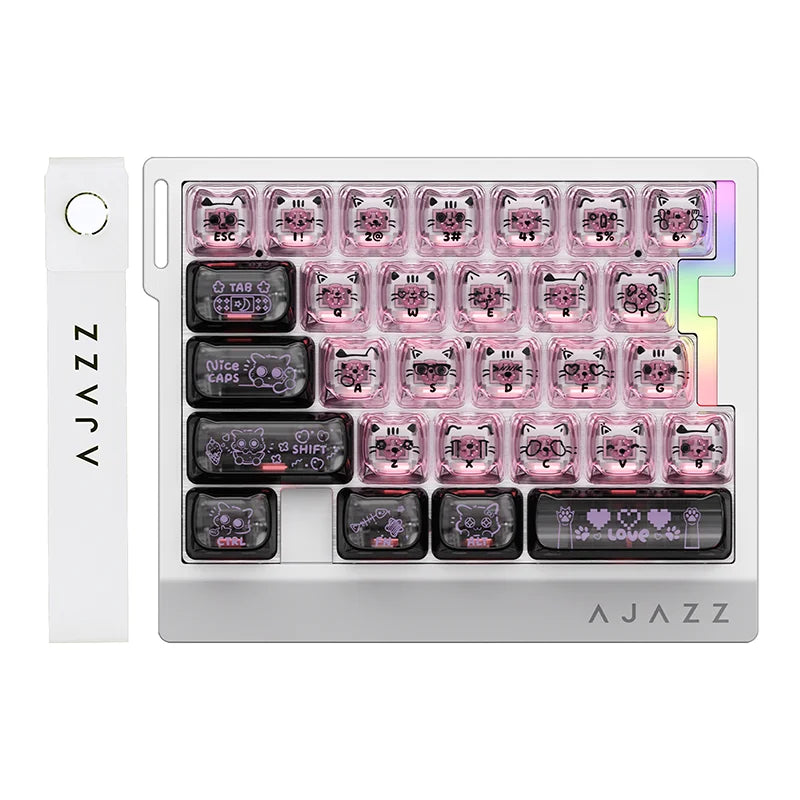 AJAZZ AK029 Wired Gaming Magnetic Switch Magnetic Rice Switch HIFI Edition, RGB Backlight, DIY Support