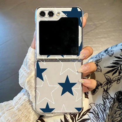 Transparent Star Folding Case for Samsung Galaxy Z Flip Series