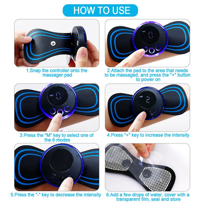 EMS Body Massager – 8 Modes, 19 Intensity Levels