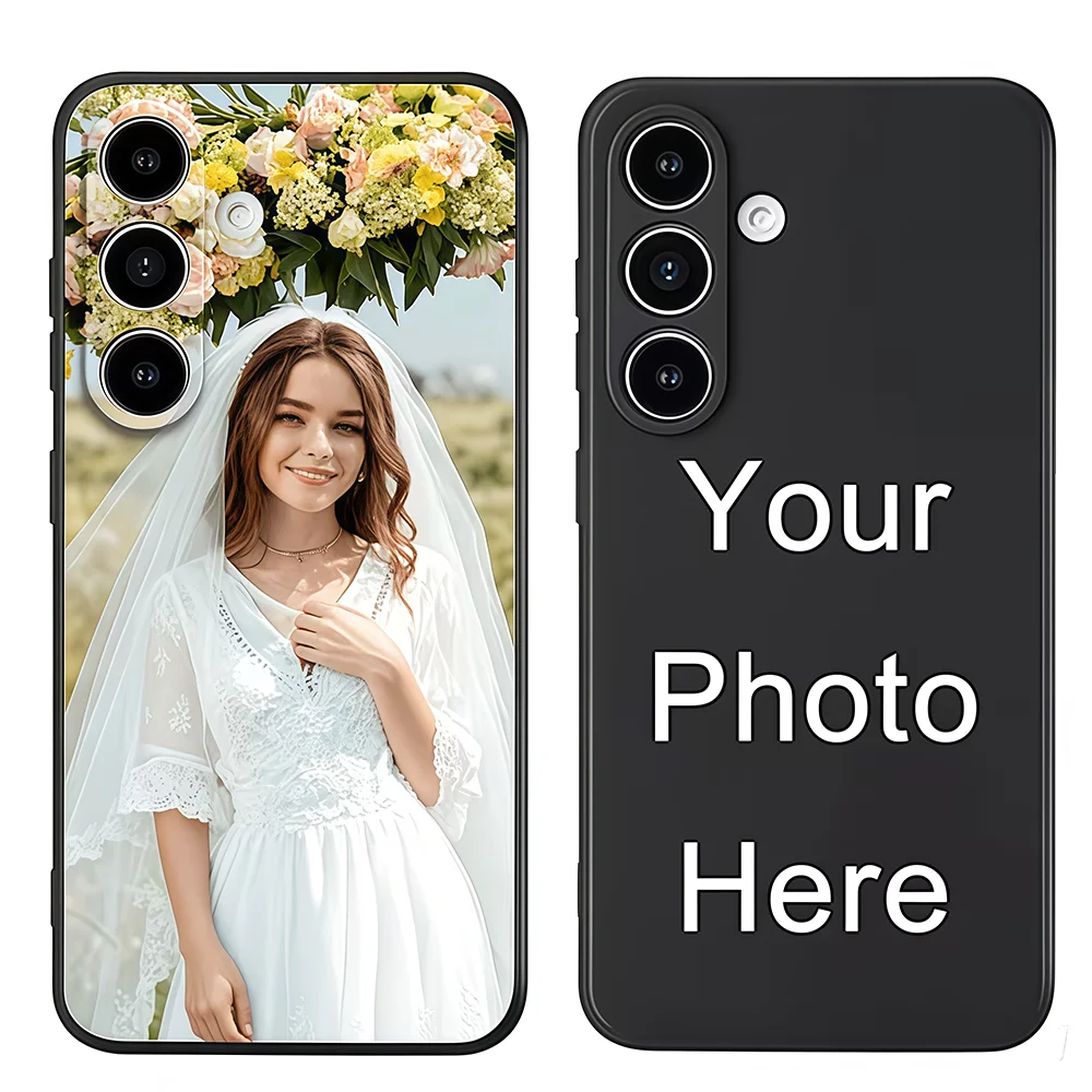 DIY Customized Photo Phone Case For Samsung GalaxyS26 S25 S24 S23 S22 S21 S20 Plus FE Ultra A52 A53 A54 A55 A56 Soft Back Cover
