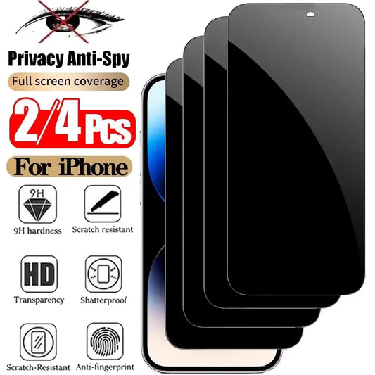 Anti-Spy Privacy Tempered Glass for iPhone