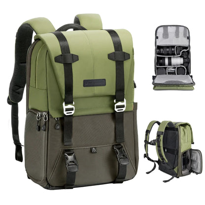 K&F CONCEPT Photography Professional Camera Backpack Outdoor Travel Bag Can Carry Tripod Ergonomic Design For Sony Canon Nikon