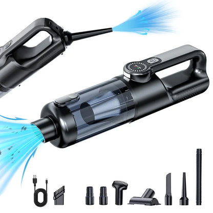 Household/Car Portable 17000pa Large Suction Vacuum Cleaner, High-Power Convenient Handheld Car Vacuum Cleaner